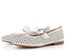 Remonte prořezávané baleríny s nártovým páskem bílé D0K16-80