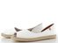 Verbenas vykrojené espadrilky s otevřenou špičkou Cruz blanco 0300521073