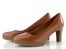 Tamaris kožené hladké lodičky Cognac 1-22410-41