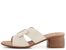 Remonte krémové mašličkové šľapky na podpätku R8759-60