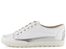 Caprice bílé kožené polobotky 9-23654-20