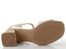 Remonte sandály na podpatku palegold D1K54-90