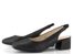 Caprice lodičky s volnou patou black metallic 9-29500-42