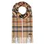 Fraas kašminkový šál s károvaným vzorem camel 625391-180