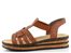 Rieker hnědé sandály na klínku 62918-22