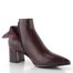 Tamaris elegantní kotník na podpatku merlot 1-25023-47