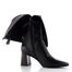 Tamaris kozačky na podpatku black 1-25521-47