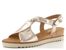 Gabor metalické sandály na klínu puder 82.751.82