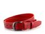Dámský kožený opasek širší červený 199-93