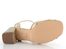 Menbur společenské sandály se zdobeným podpatkem Oro/Gold 25796