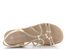 Rieker pásikové sandále Beige-Gold 64270-60