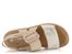 Rieker sandále na kline beige-gold/perle 69260-60