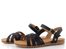 Mustang páskové sandály black 26M0162014