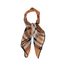 Fraas hedvábný šátek s károvaným vzorem camel 612008-180