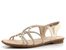 Rieker pásikové sandále Beige-Gold 64270-60
