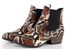 Tamaris westernové členkové topánky hadinkové hnedé kombinované 1-25974-33