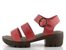 Fly London sandály na platformě s podpatkem červené P801520004