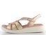 Wonders metalické sandály Rame/Platino/Rame C-6530