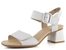 Remonte bílé kožené sandály na podpatku D1K51-80
