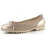 Gabor semišové baleríny s metalickou špičkou a patou béžové 64.100.12