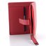 Kožená menší peněženka se zápinkou červená LG059