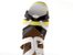 Fly London sandály na podpatku white/black/lemon P145455002