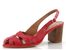 Fly London sandály na podpatku červené P145448002