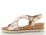 Gabor metalické sandály na klínu puder 82.751.82