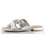 Caprice metalické pantofle Silver 9-27100-42
