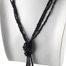 Náhrdelník rokajl dlouhý s uzlem černý