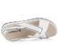 Caprice sandály s kříženými pásky White Combi 9-28704-20