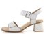 Remonte bílé kožené sandály na podpatku D1K51-80