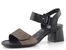 Remonte černé sandály na podpatku D1K51-04