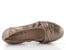Caprice širší metalické baleríny taupe 9-22118-44