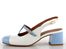 Fly London lodičky s volnou patou sky blue/offwhite P145083006