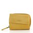 Kožená peněženka se šikmou kapsou žlutá HB-10/18