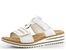 Rieker biele šľapky s upínacími pásikmi V0636-80