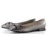 Caprice metalické baleríny Dark Grey se sponou 9-22101-45-289