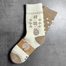Dámské zimní ponožky s vlnou smetanová/hnědá 37884