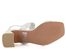 Caprice kožené sandály na podpatku White Nappa  9-28317-42