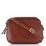 Dámská luxusní crossbody kabelka cognac LGB 189