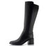 Tamaris hladké kozačky na podpatku black 1-25540-45