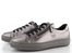 Rieker metalické kožené tenisky so zipsom titan/altsilber L59L1-90