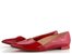 Högl vykrojené lakované baleríny Red 0-170004