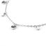 Náramek se srdíčky a krystal kamínky Swarovski stříbrná ocel