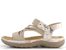 Rieker sandále s gumičkami béžové 64888-60