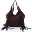Rieker shopper kabelka s třásněmi tmavě hnědá H1041-25