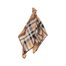 Fraas hedvábný šátek s károvaným vzorem camel 612008-180