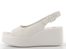 Högl kožené sandály na klínku creme 1-102510-1200