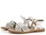 Remonte biele pásikové sandále D3673-80